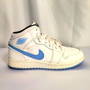 Nike youth Jordan 1 mid Retro legend blue